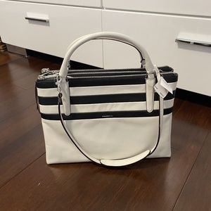 Coach Borough Bag Ivory and Black